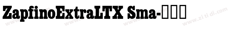 ZapfinoExtraLTX Sma字体转换